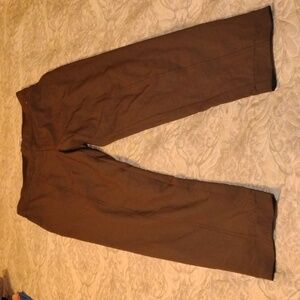 MONDETTA Womens Olive Green Lined Stretchy Waist Straight Leg Pants, Size: 6